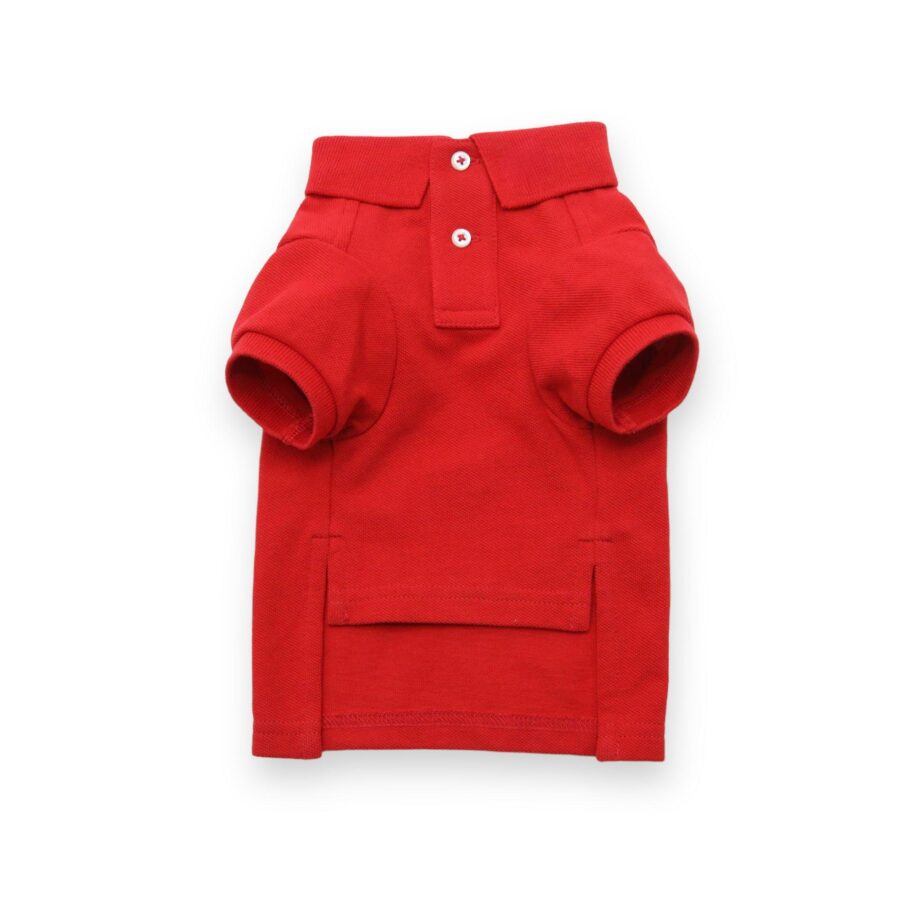 Solid color dog polo shirt - Image 3